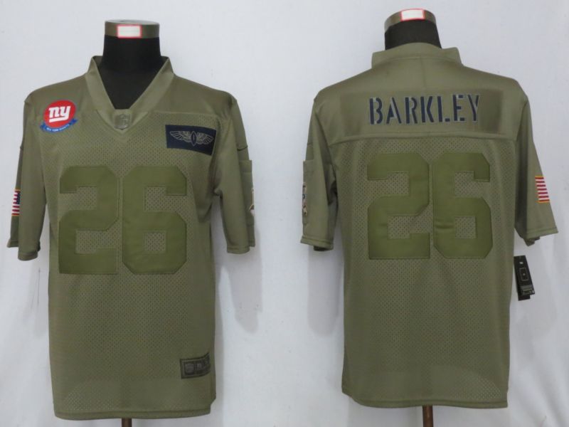 Men New York Giants #26 Barkley Nike Camo 2019 Salute to Service Limited NFL Jerseys->women nfl jersey->Women Jersey